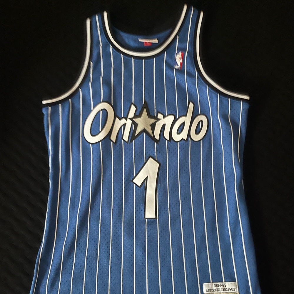Blue Orlando Magic Penny Hardaway #1 Basketball Jersey